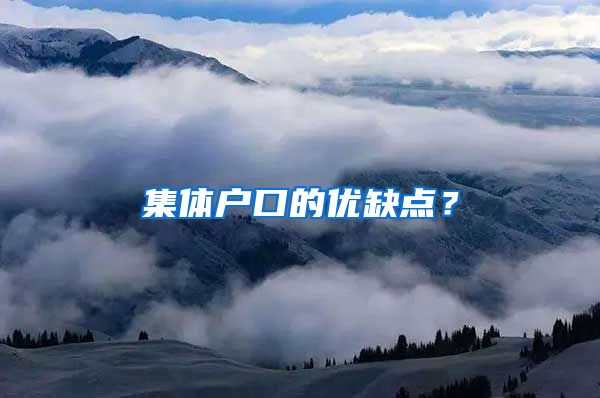 集体户口的优缺点？