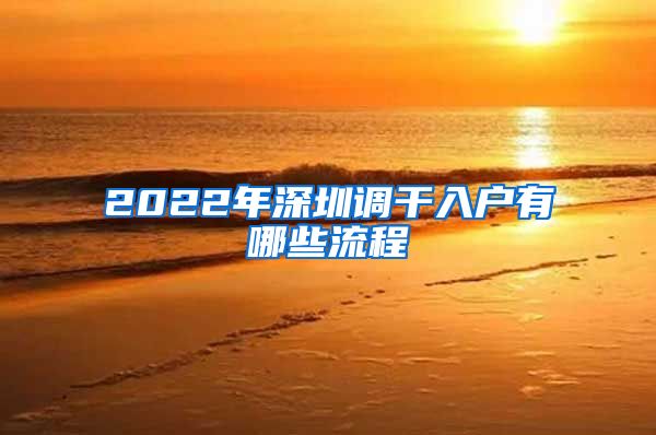 2022年深圳调干入户有哪些流程