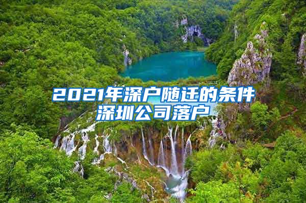 2021年深户随迁的条件深圳公司落户