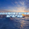 2019海归硕士落户深圳深户落户流程