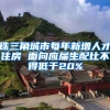 珠三角城市每年新增人才住房 面向应届生配比不得低于20%