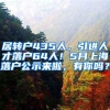 居转户435人，引进人才落户64人！5月上海落户公示来啦，有你吗？