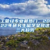 工管经专业最热门，2022年研究生留学呈现这三大趋势