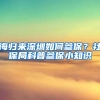 海归来深圳如何参保？社保局科普参保小知识