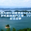 四大排行榜世界前50大学可直接落户上海，77校全名单