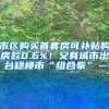 市区购买首套房可补贴购房款0.6%！又有城市出台稳楼市“组合拳”…