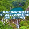 上海怎么查自己有多少积分？2022上海市积分目录表（加100分）